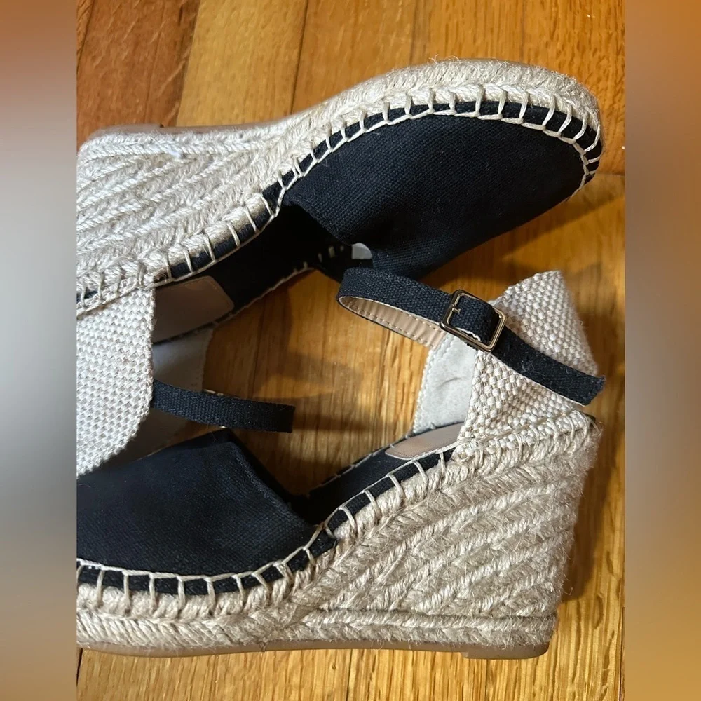 H&M Wedge /Heel Espadrilles Black Ladies Size 5